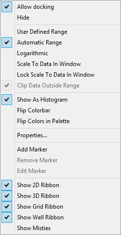 Colorbar Menu