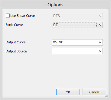 Vs / Vp Options