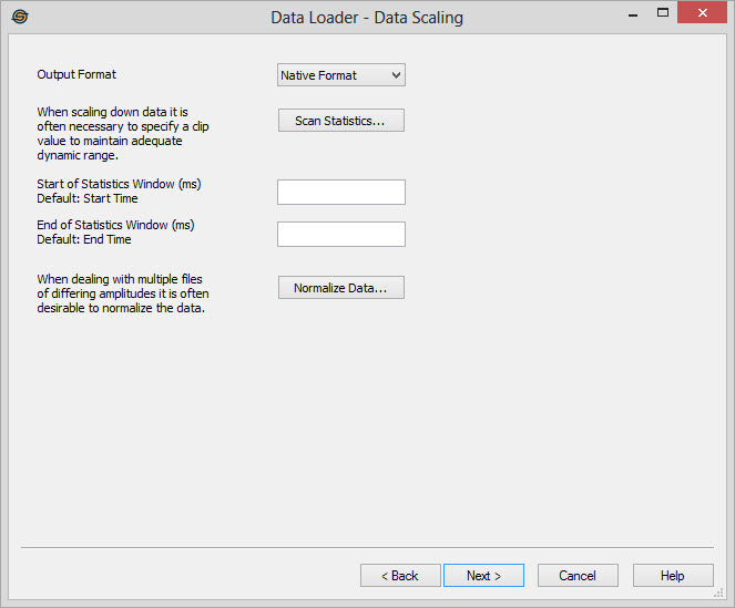 Data Loader: Data Scaling