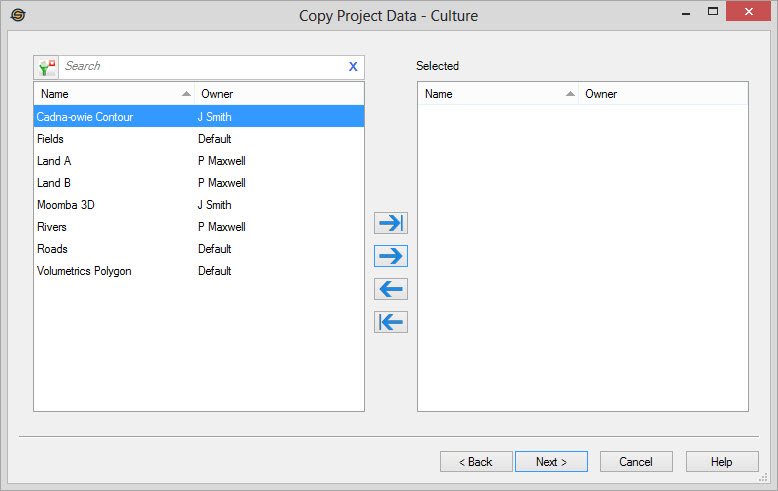 Copy Project Data: Culture