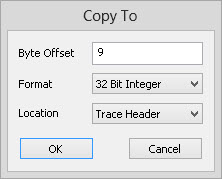 SEG-Y Viewer: Copy Keyword To